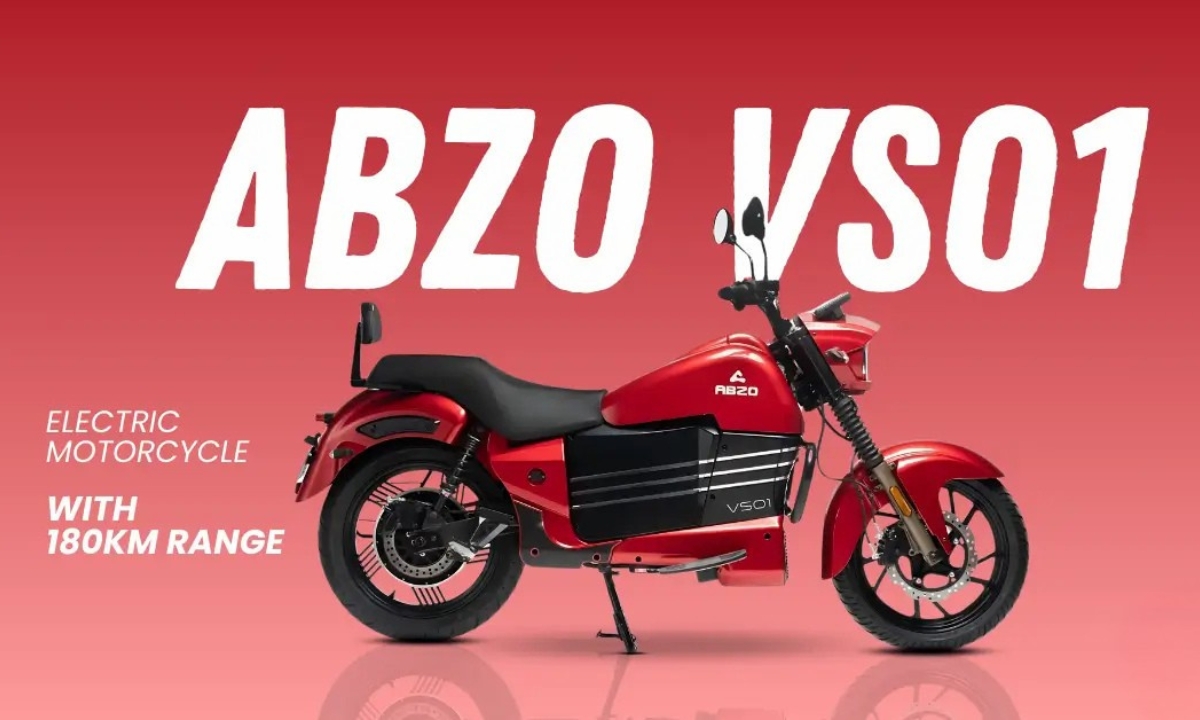ABZO VS01 180KM की रेंज और क्रूजर लुक के साथ आई दमदार इलेक्ट्रिक बाइक
